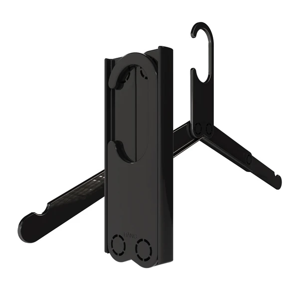 HÄNG Hopfällbar galge - Resegalge i solid svart