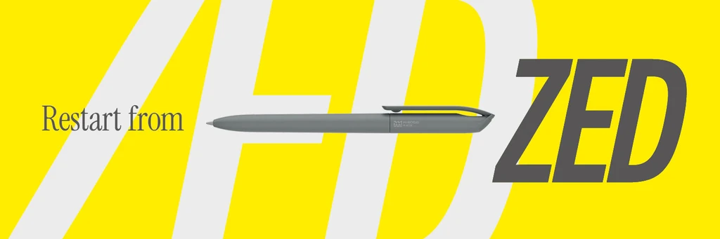 ZED - ny penna med tryck i återvunnen PIR-plast