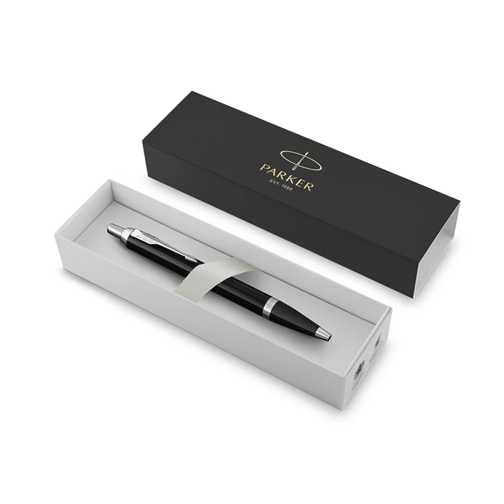 Parker IM Chrome Trim BP Medium tip inkl presentask – miniatyr 2