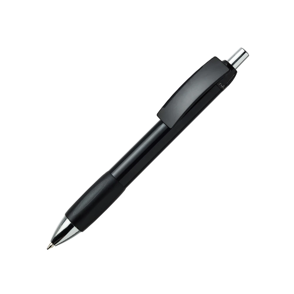 Add Chrome Recycled svart kulspetspenna med grepp