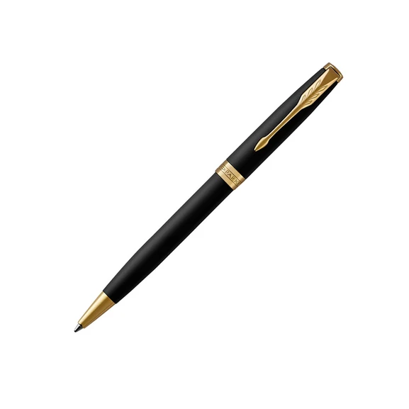 Sonnet Matte Black Ballpoint Pen with gold-coloured details from Parker