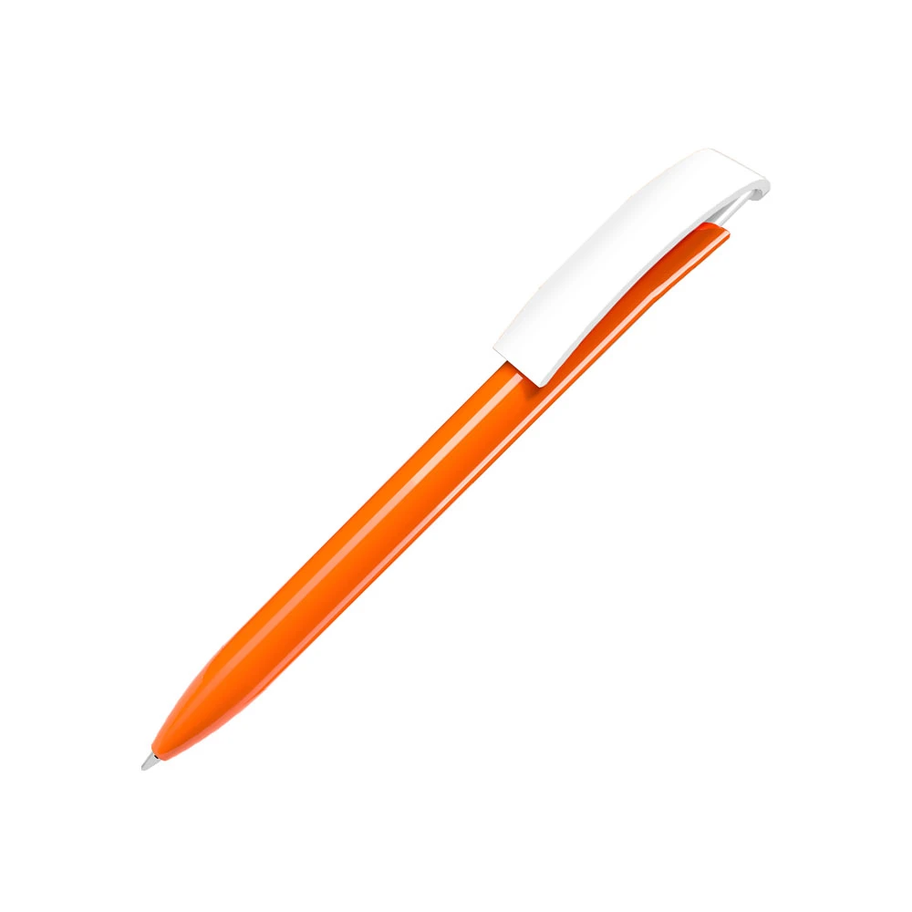 e-Voke Recycled orange penna med vitt klips från Erga