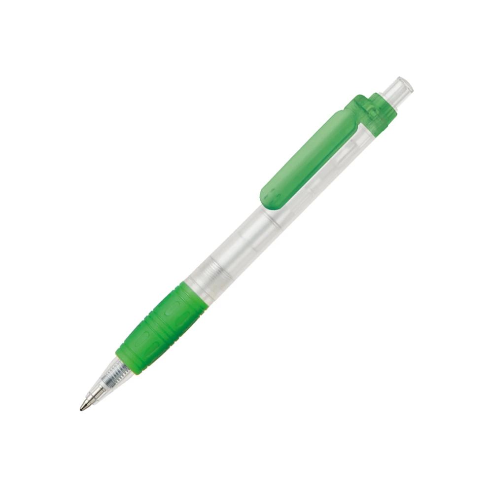 Hallo Grip Clear grön och transparent penna