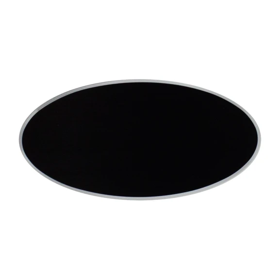 Munchen oval name tag in black alumnium