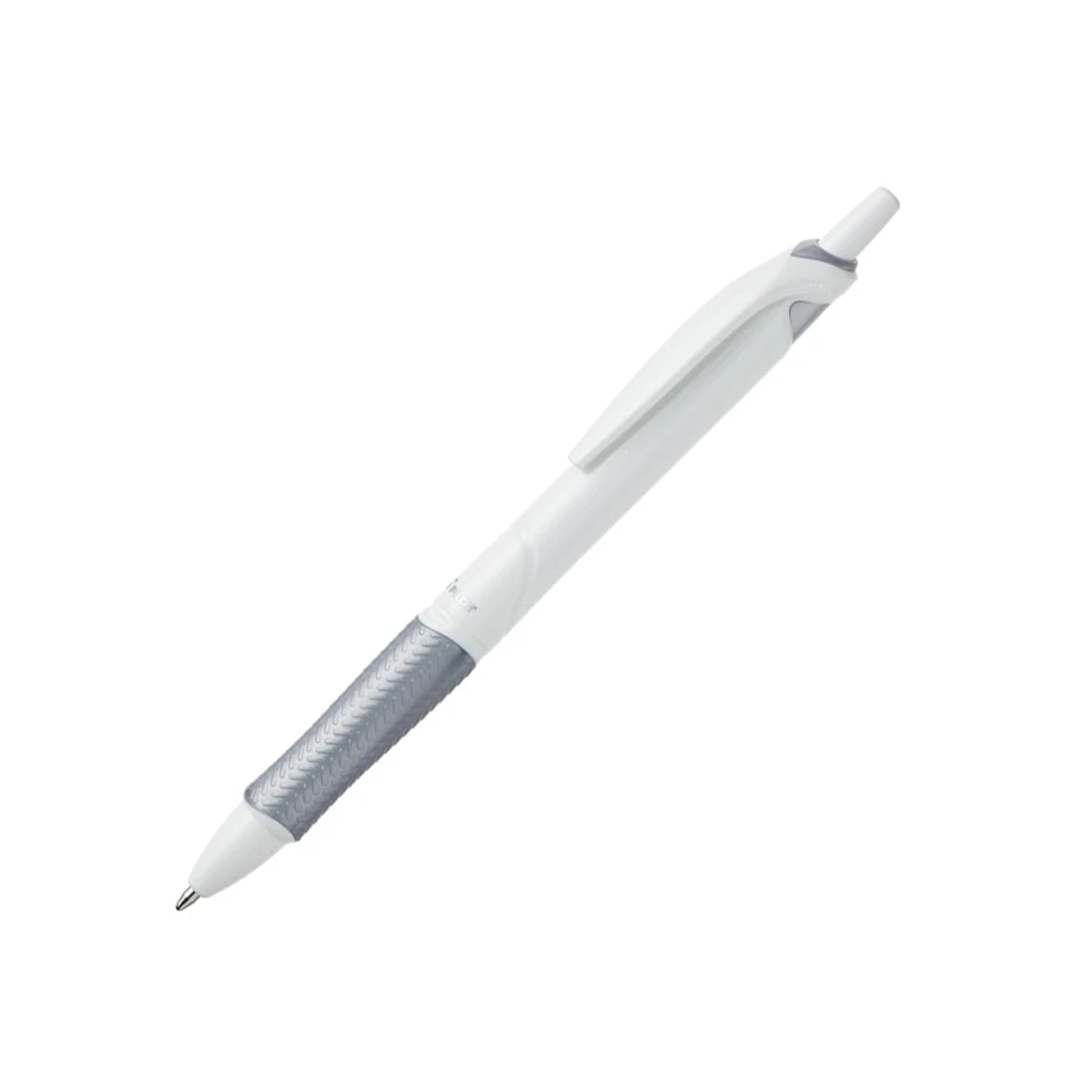 Acroball white pen with grey grip from Pilot