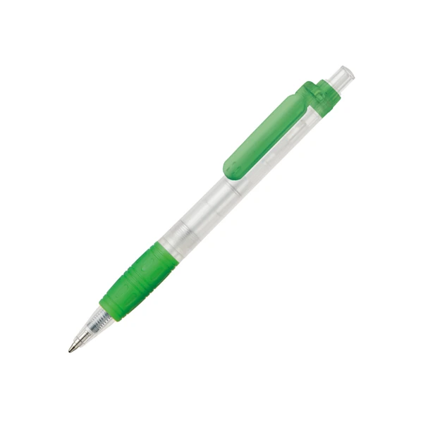 Hallo Grip Clear grön och transparent penna