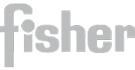 Fisher logo grå