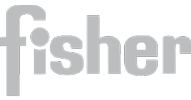 Fisher logo grå